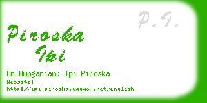 piroska ipi business card